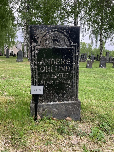 Grave number: 2 D    78