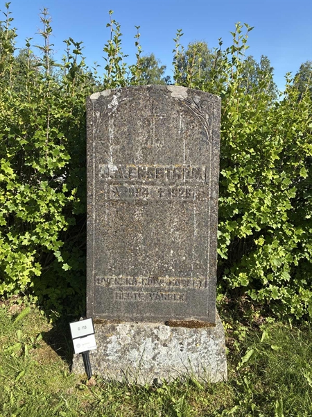 Grave number: 1 G   113