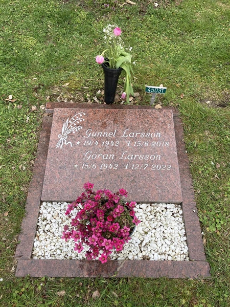 Grave number: NÅ U45    31