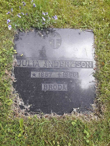 Grave number: BR G    96