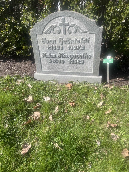 Grave number: 1 3 F1 184