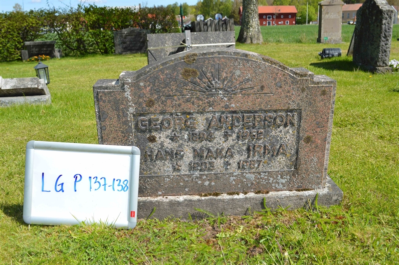 Grave number: LG P   137, 138