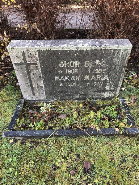 Grave number: 1 B1    30-31