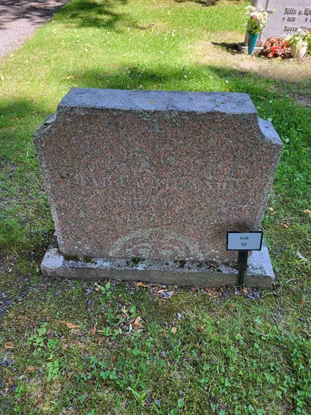 Grave number: Jä 06    58