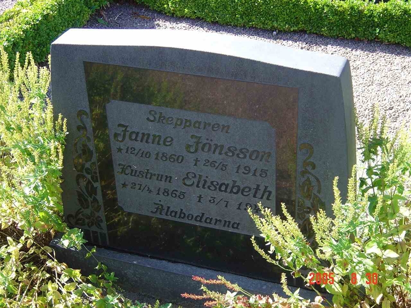 Grave number: ' GAML 07     8