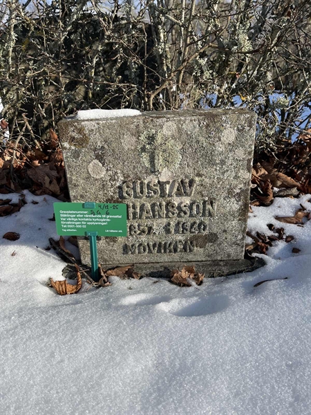 Gravnummer: SJ G     6