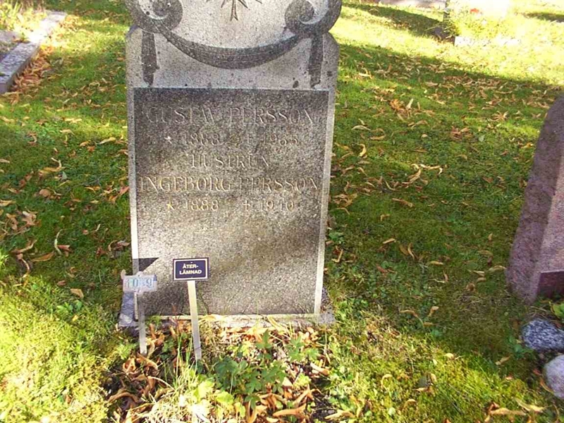 Grave number: 1 10     9