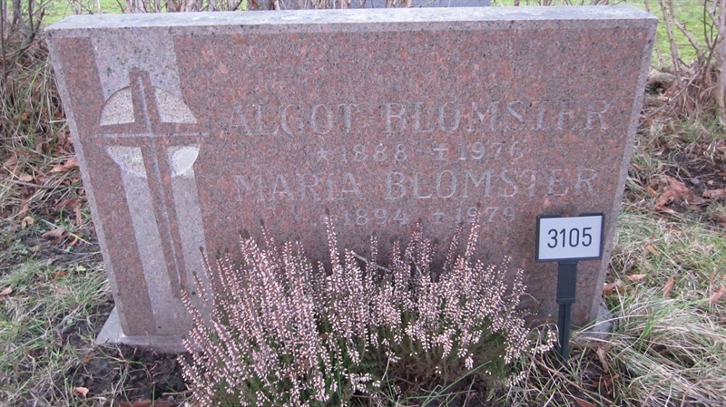 Grave number: KG H  3104, 3105