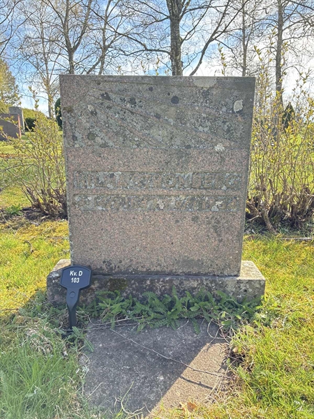 Grave number: 22 D   103