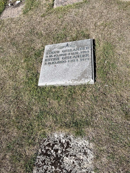 Grave number: NK I:u   404