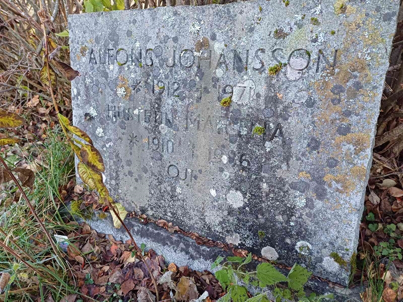 Grave number: JÄ 3 7261, 7262