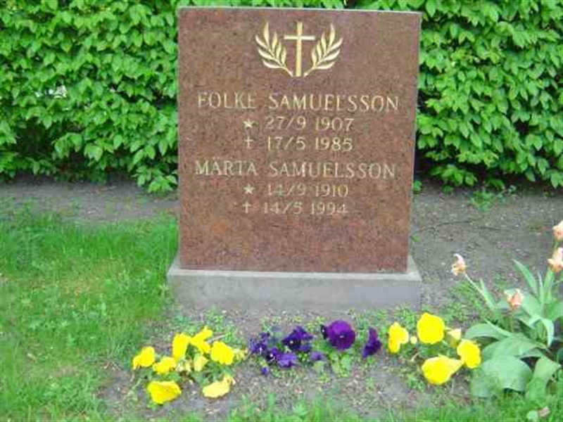 Grave number: FLÄ F     3