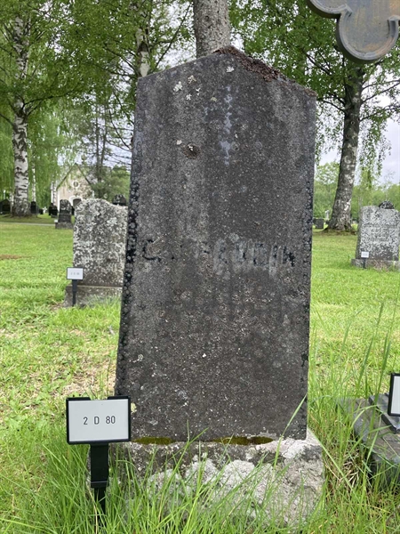Grave number: 2 D    80