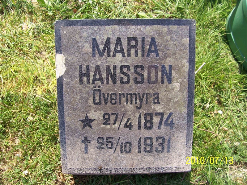 Grave number: 1 DA   716