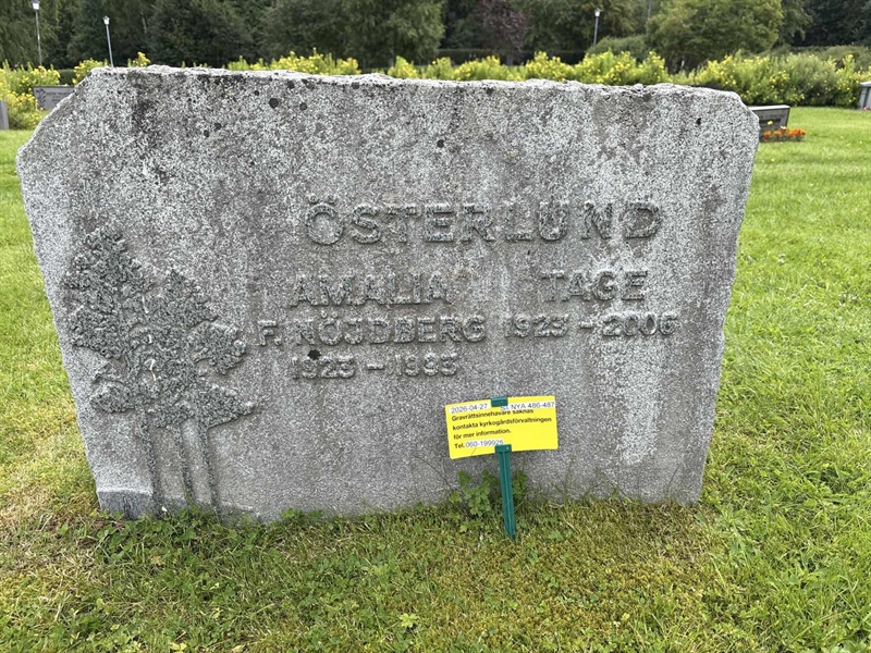 Grave number: SÄ NYA   486-487