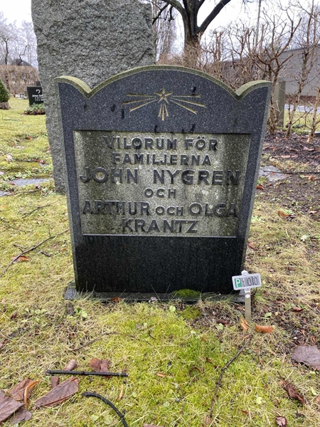 Grave number: 1 P   100