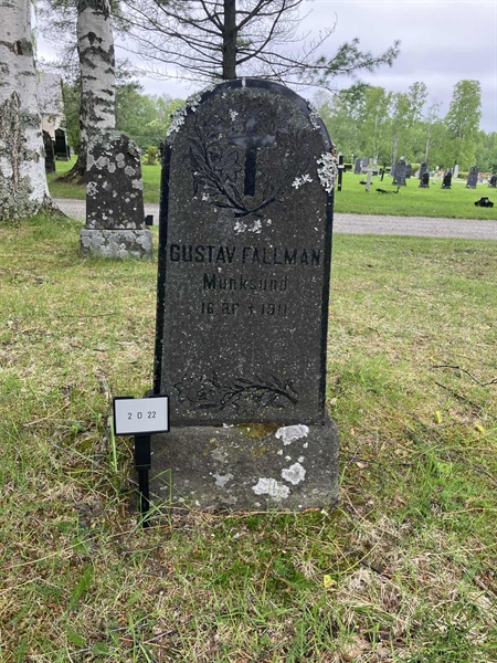 Grave number: 2 D    22