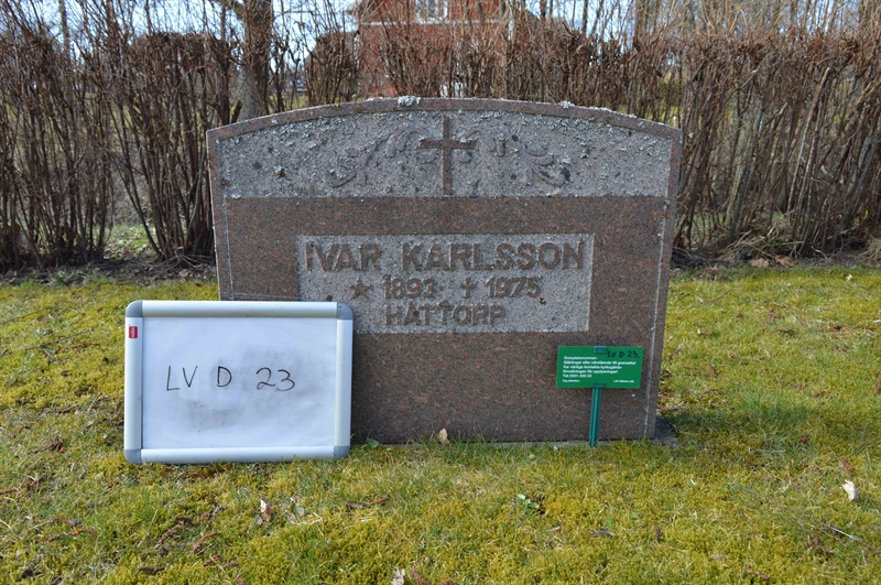 Grave number: LV D    23