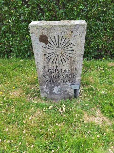 Grave number: kö 01 17   193