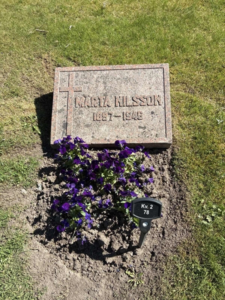 Grave number: 33 2    78