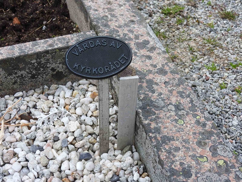 Gravnummer: BK H    54-55