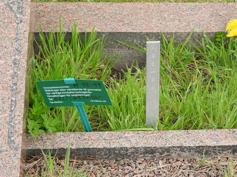 Gravnummer: BK H    98-99