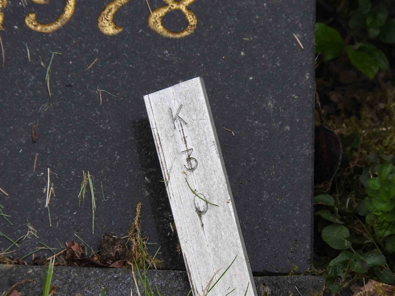 Gravnummer: BK K    30