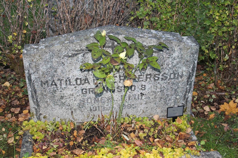 Grave number: A L  597