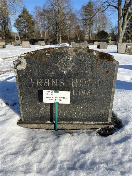 Gravnummer: SJ H    37