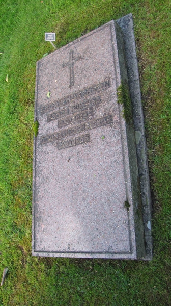 Grave number: HG SVALA   728