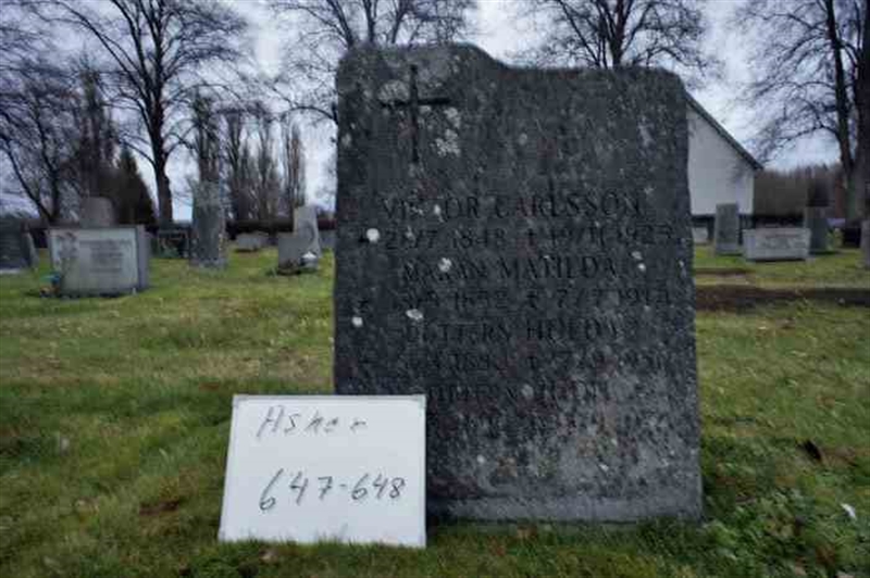 Grave number: 1 E   647-648