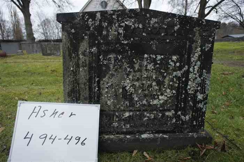 Grave number: 1 E   494-496