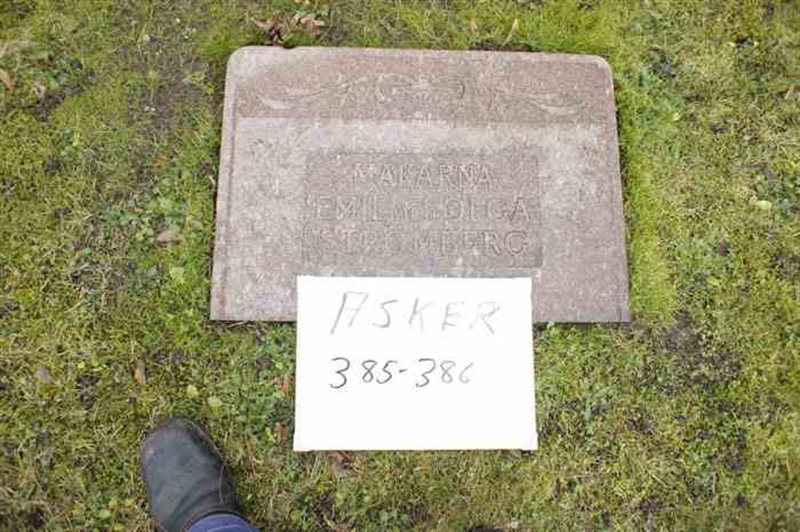 Grave number: 1 E   385-386