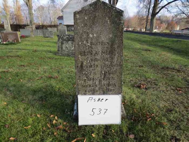 Grave number: 1 E   537