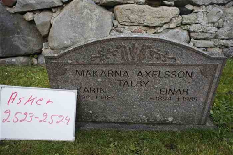 Grave number: 1 J  2523-2524