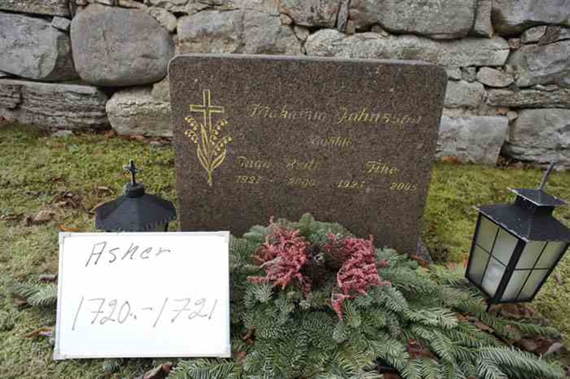 Grave number: 1 F  1720-1721