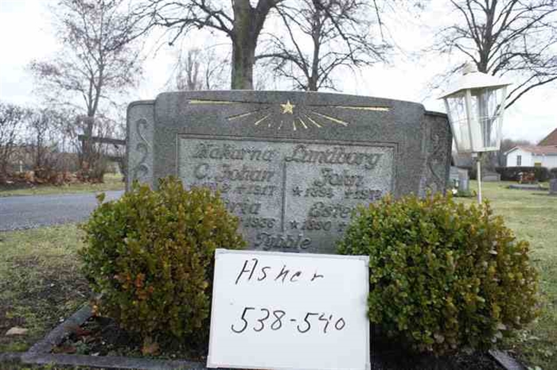 Grave number: 1 E   538-540