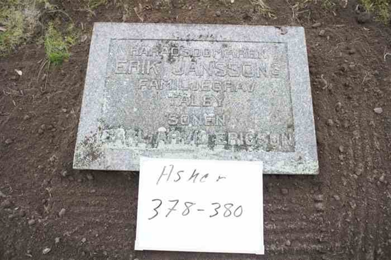 Grave number: 1 E   378-380