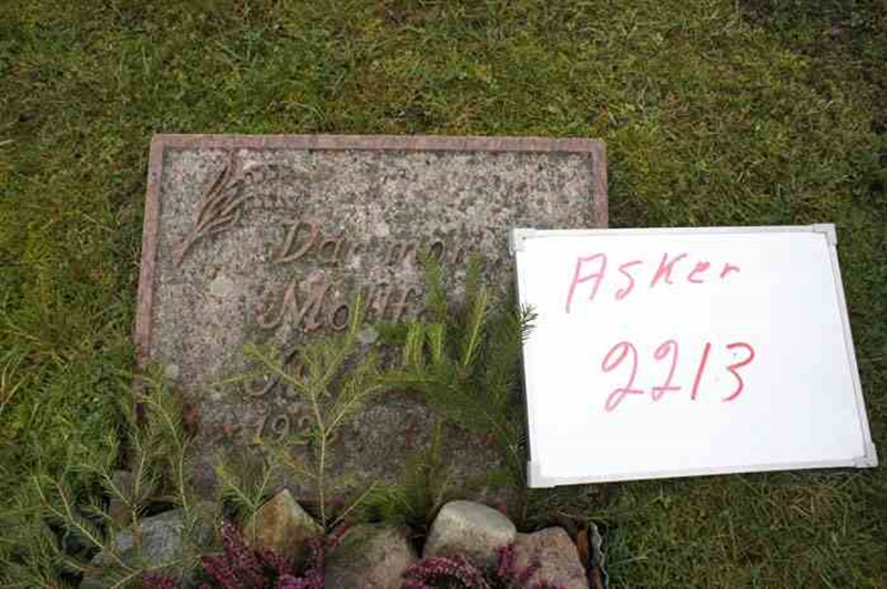 Grave number: 1 G  2213