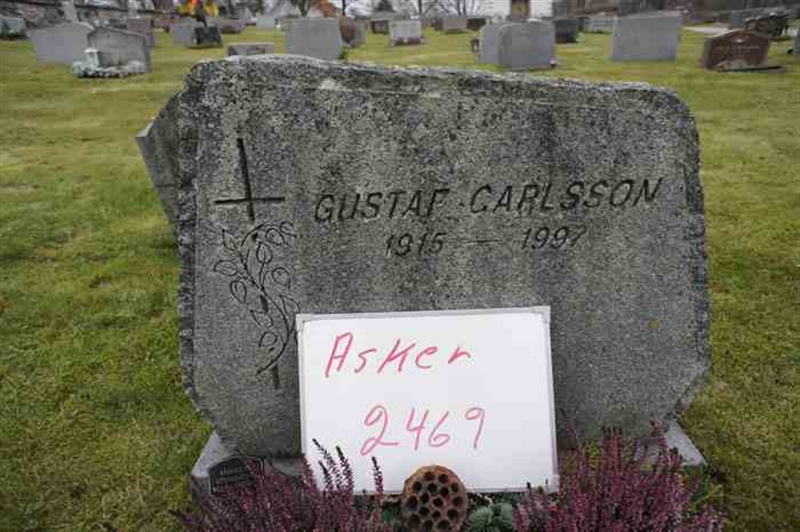 Grave number: 1 G  2469