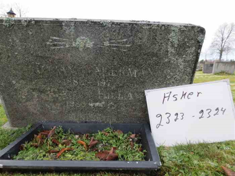 Grave number: 1 G  2323-2324