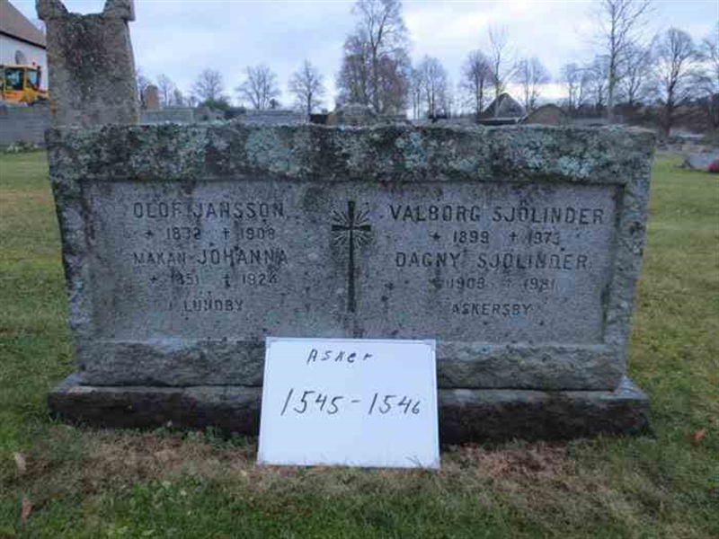 Grave number: 1 C  1545-1546