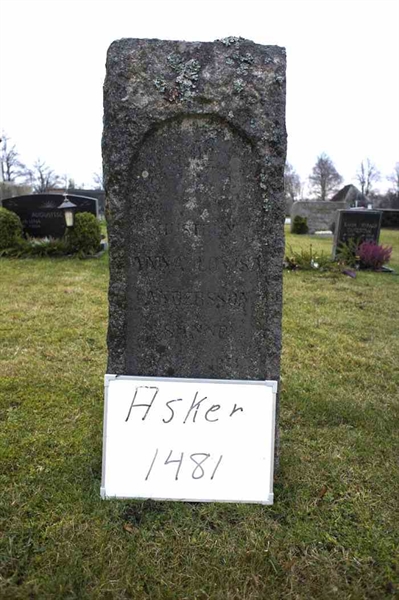 Grave number: 1 C  1481