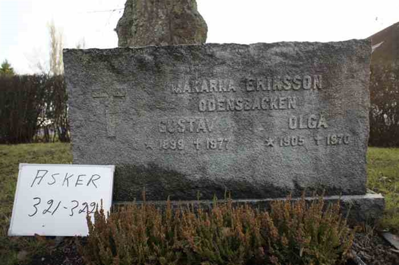 Grave number: 1 E   321-322