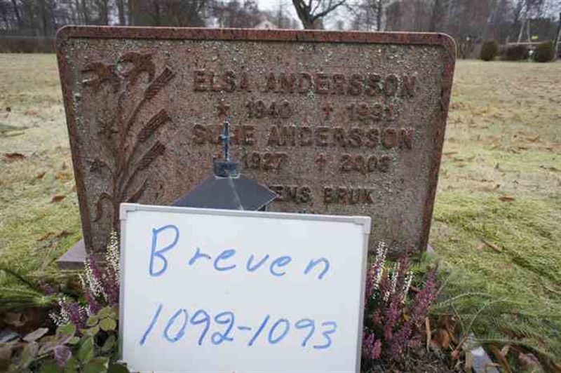 Grave number: 2 3  1092-1093