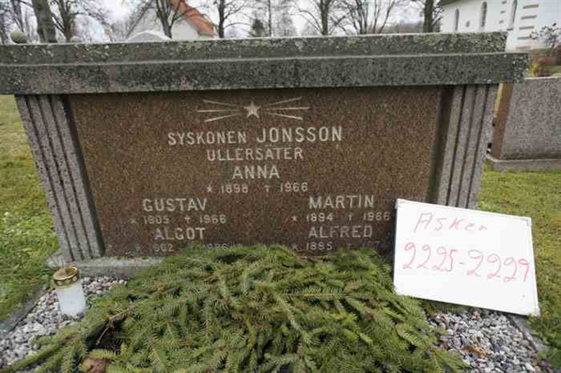 Grave number: 1 G  2225-2229