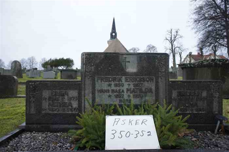 Grave number: 1 E   350-352