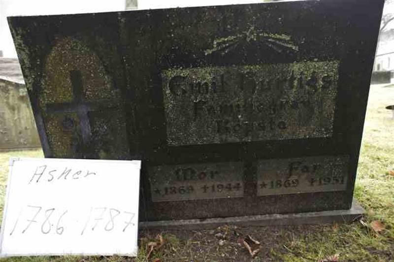 Grave number: 1 F 1786-1787