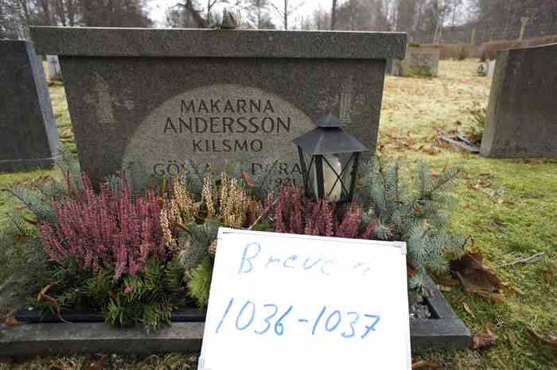 Grave number: 2 3  1036-1037