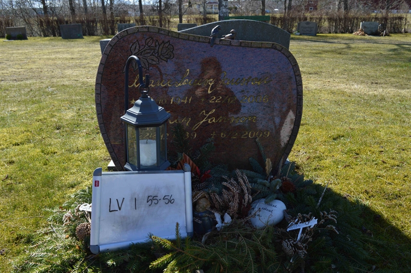 Grave number: LV I    55, 56